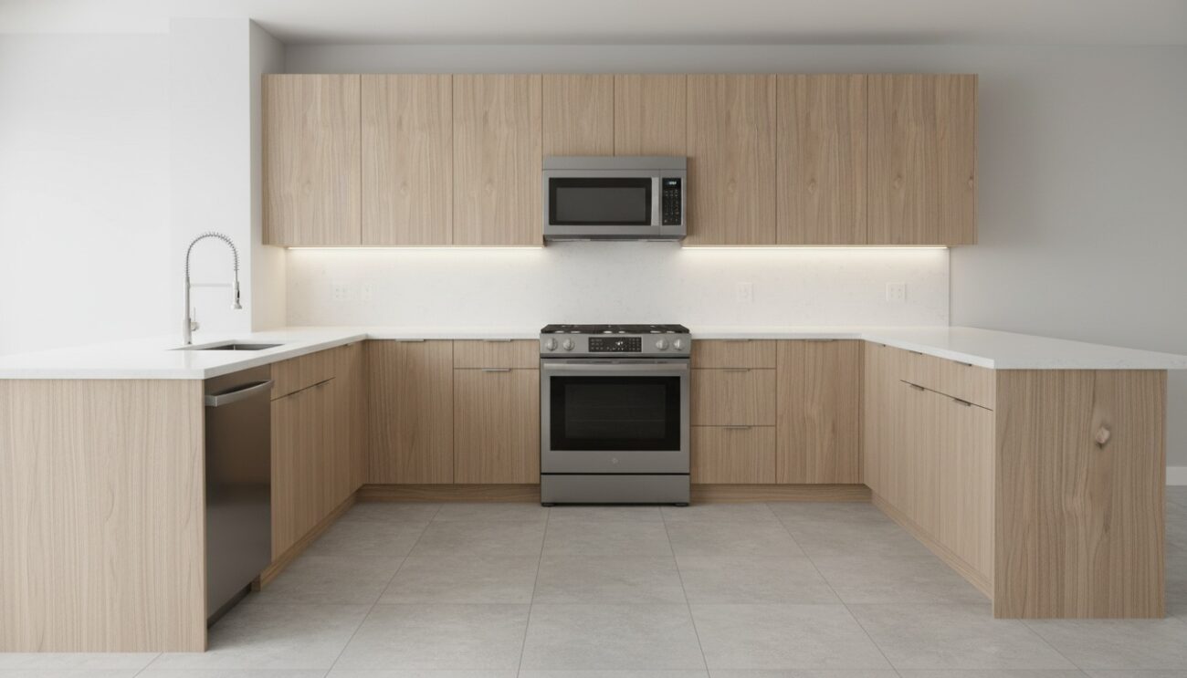 Walnut Ambassador Antik Panel Kitchen Cabinets